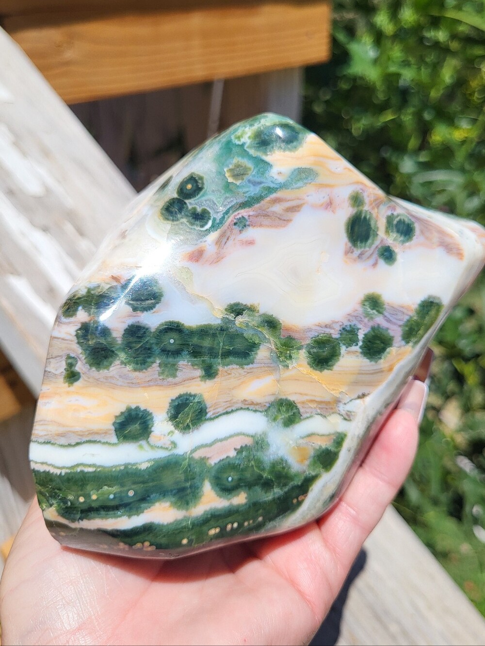Rare Pink XL Ocean Jasper Added Pictures
